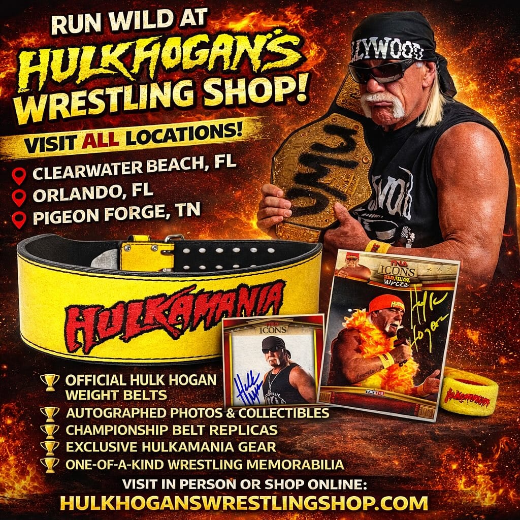 Post 4 by Hulkhoganswrestlingshop on Instagram (image)
