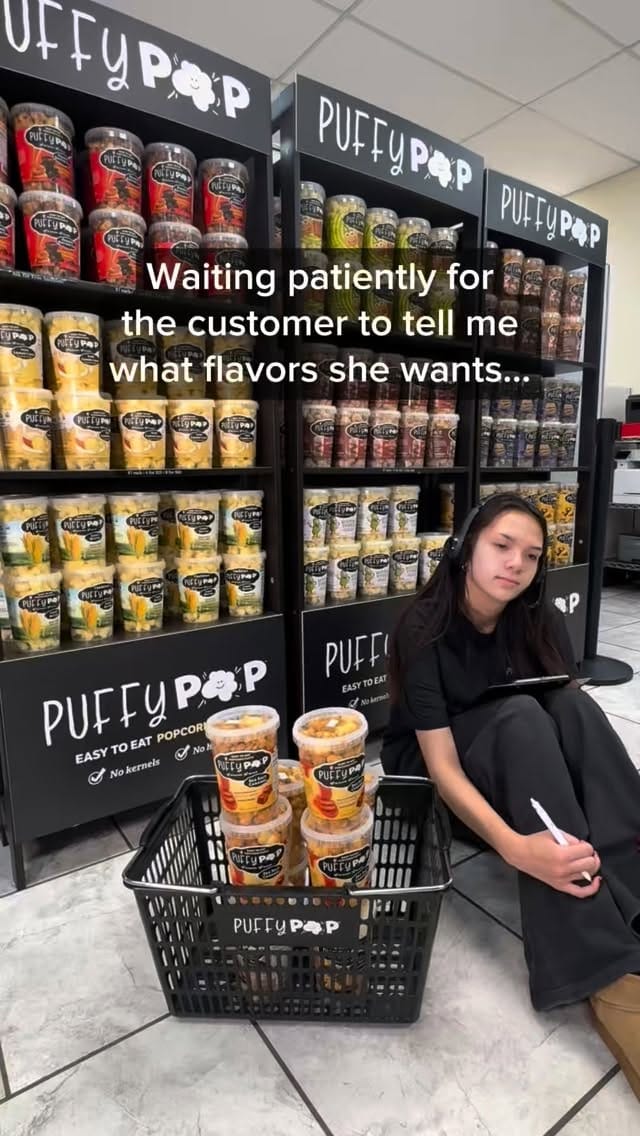 Post 1 by Puffy Pop / Crack Corn on Instagram (video)
