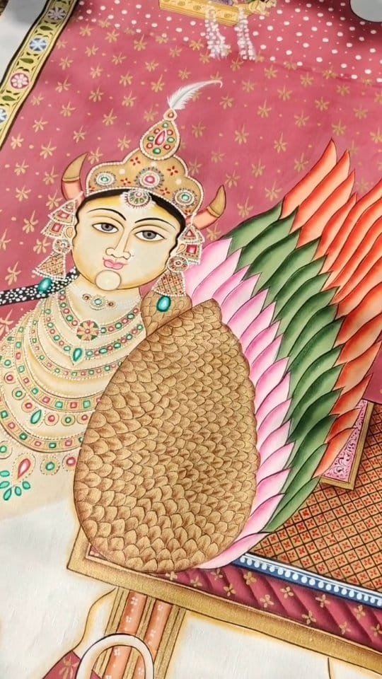 Post 5 by Pearl Handicrafts - Pichwai Paintings | Indian Home Decor 🧿 on Instagram (video)