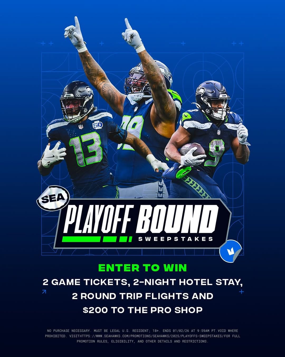 Post 7 by Seahawks Pro Shop on Instagram (image)