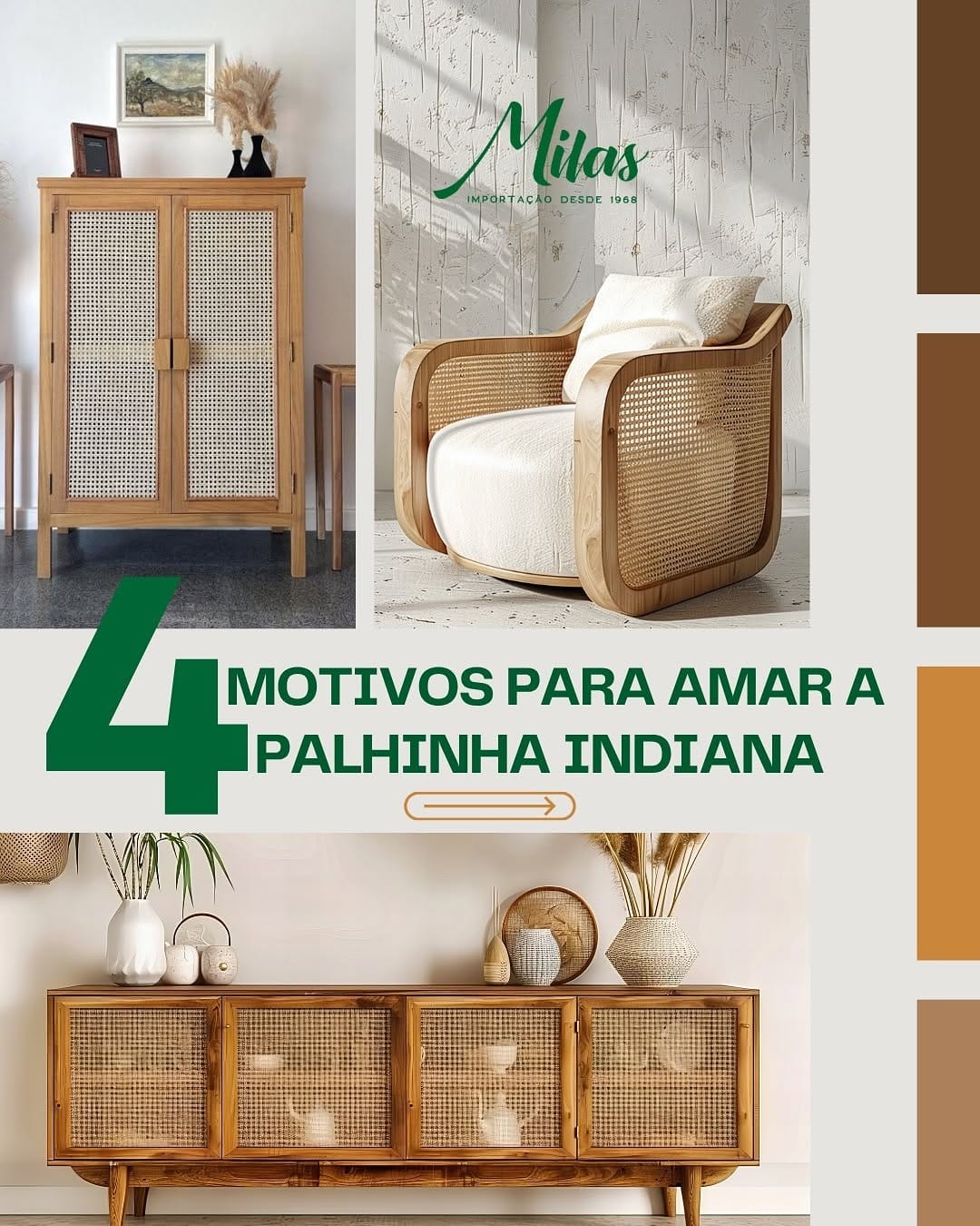Post 4 by Milas Importação | Palha Indiana on Instagram (carousel)