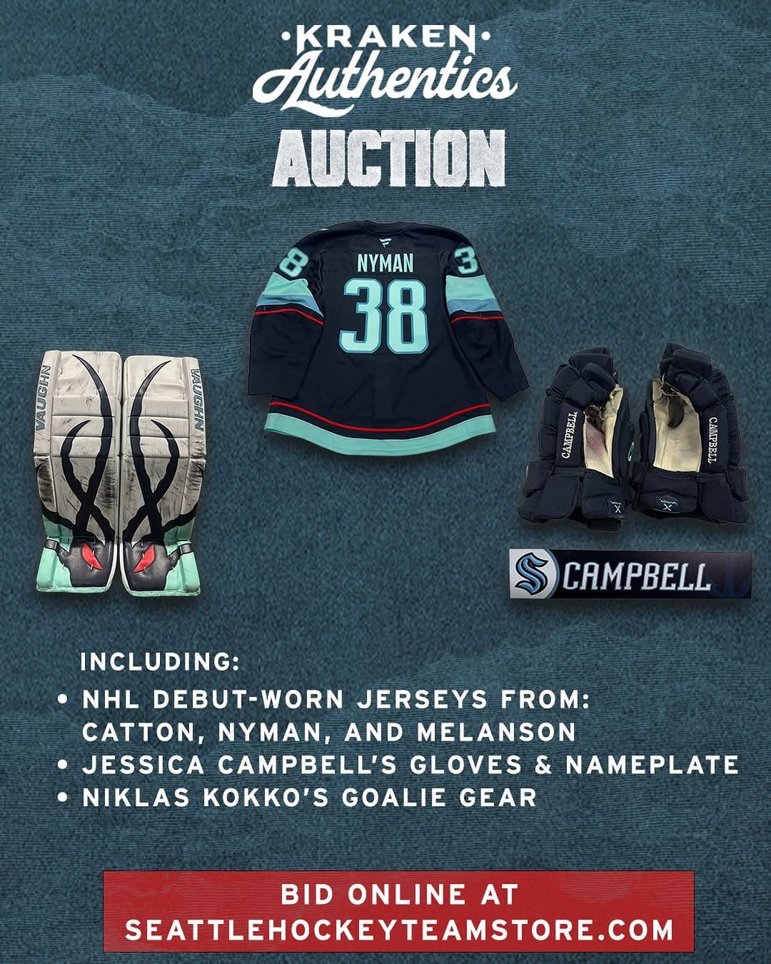 Post 3 by Seattle Kraken Team Store on Instagram (image)