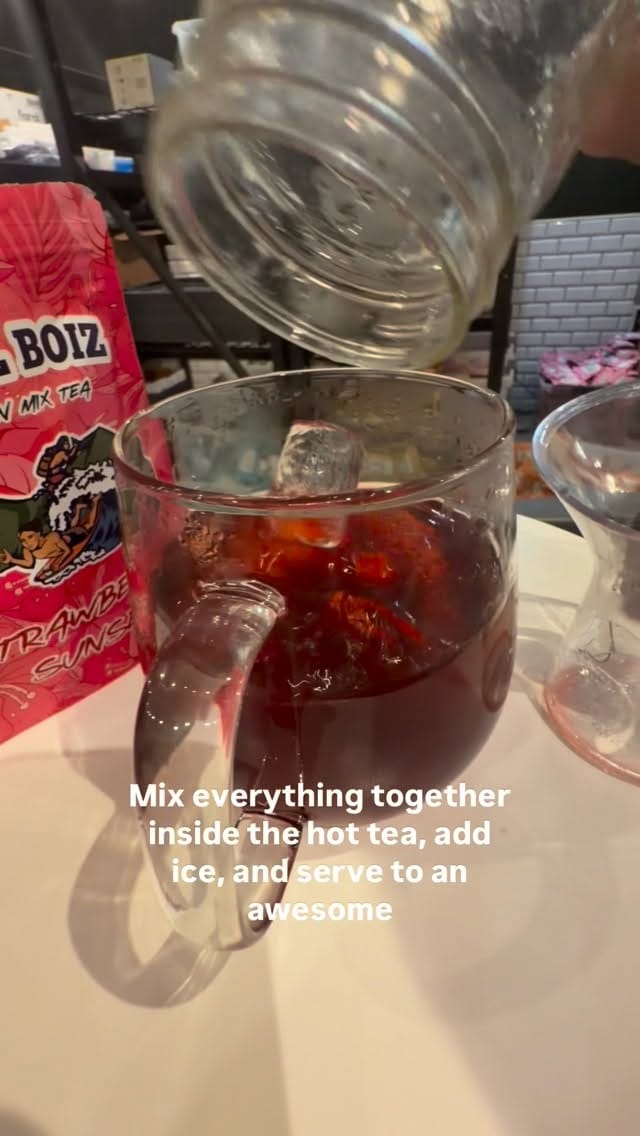 Post 2 by Local Boiz Hawaiian Mix Tea on Instagram (video)