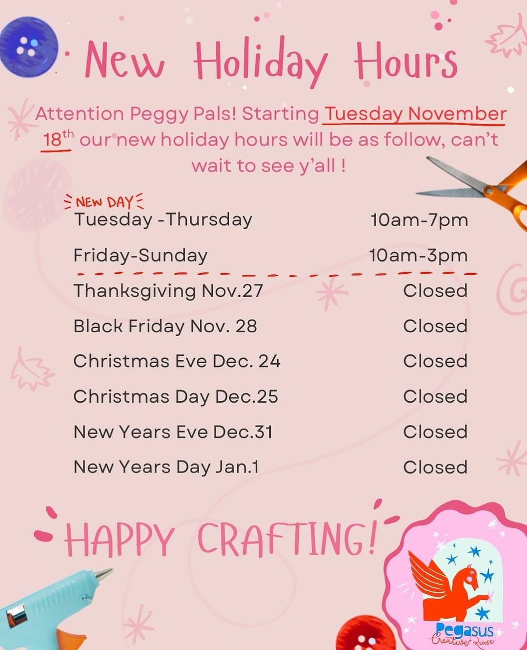 Post 8 by Pegasus Creative Reuse on Instagram (image)