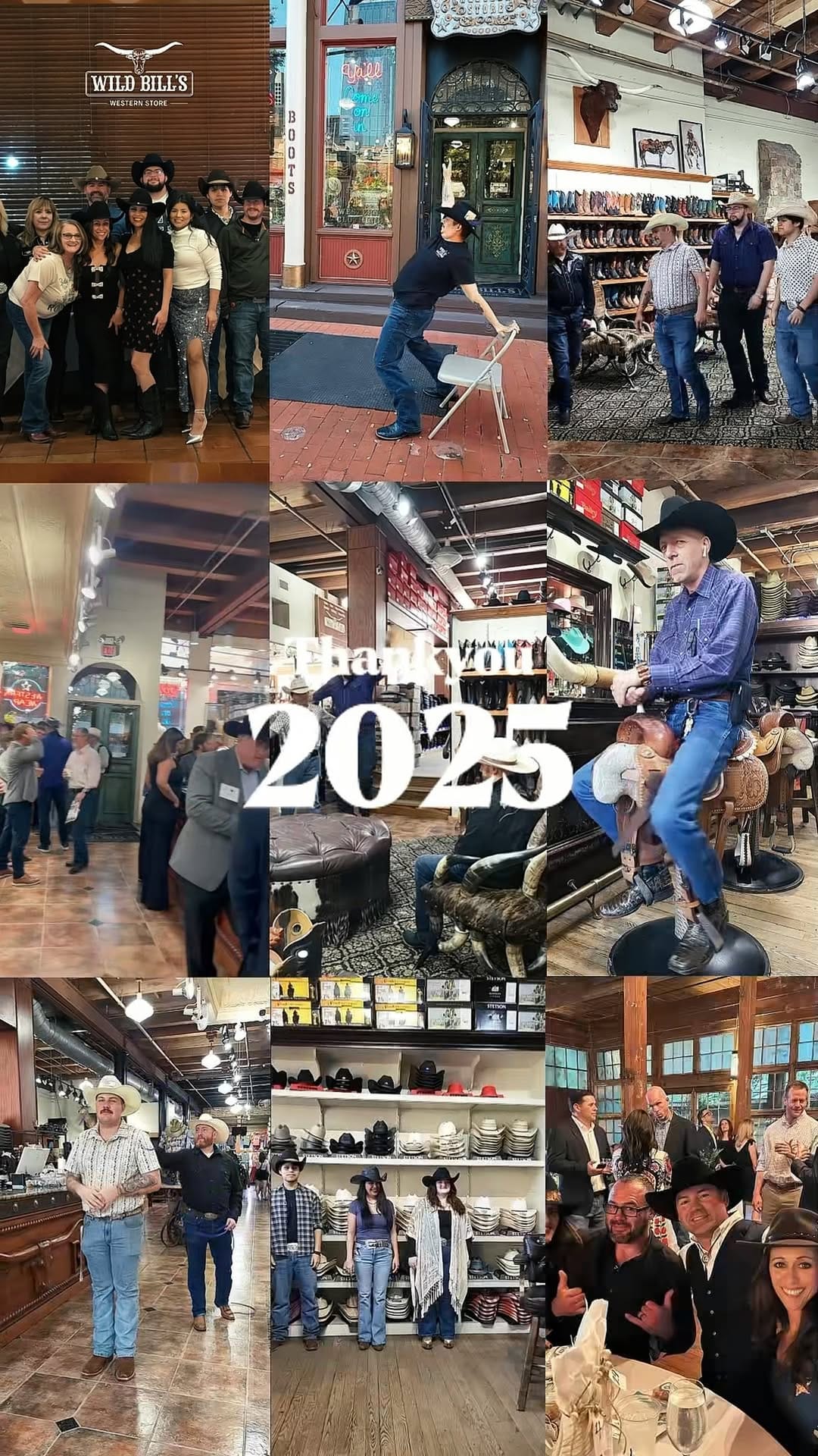 Post 7 by Wild Bill's Western Store on Instagram (video)