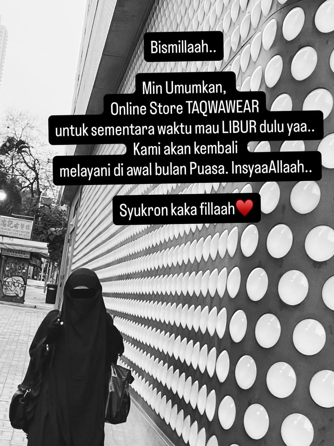 Post 1 by TAQWAWEAR || Muslimah Sunnah Fashion on Instagram (image)
