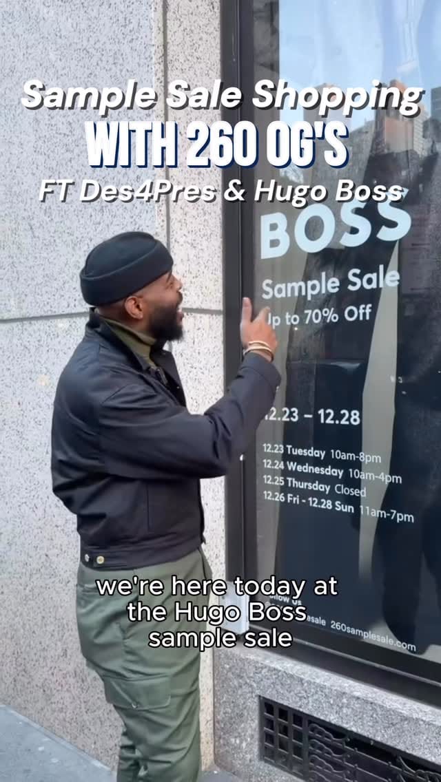 Post 9 by 260 Sample Sale on Instagram (video)