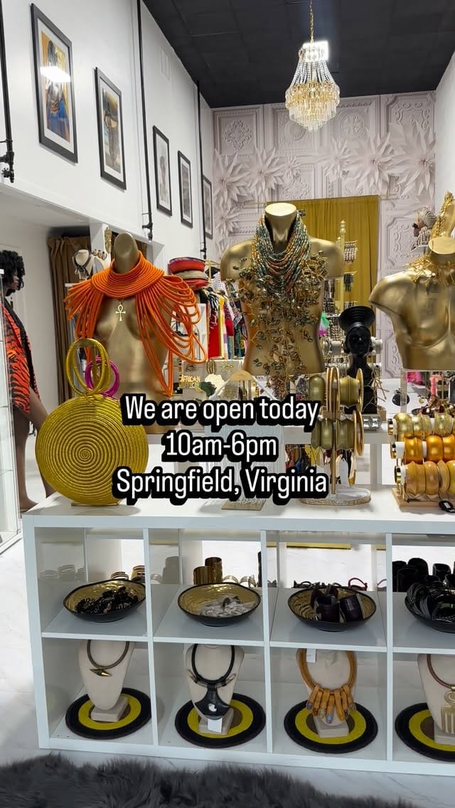 Post 3 by Bold African Jewelry/Accessories store in the DMV on Instagram (video)