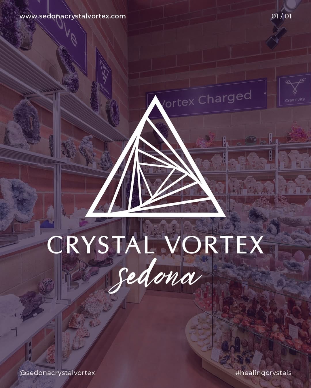 Post 8 by Sedona Crystal Vortex / Crystal Shop on Instagram (image)