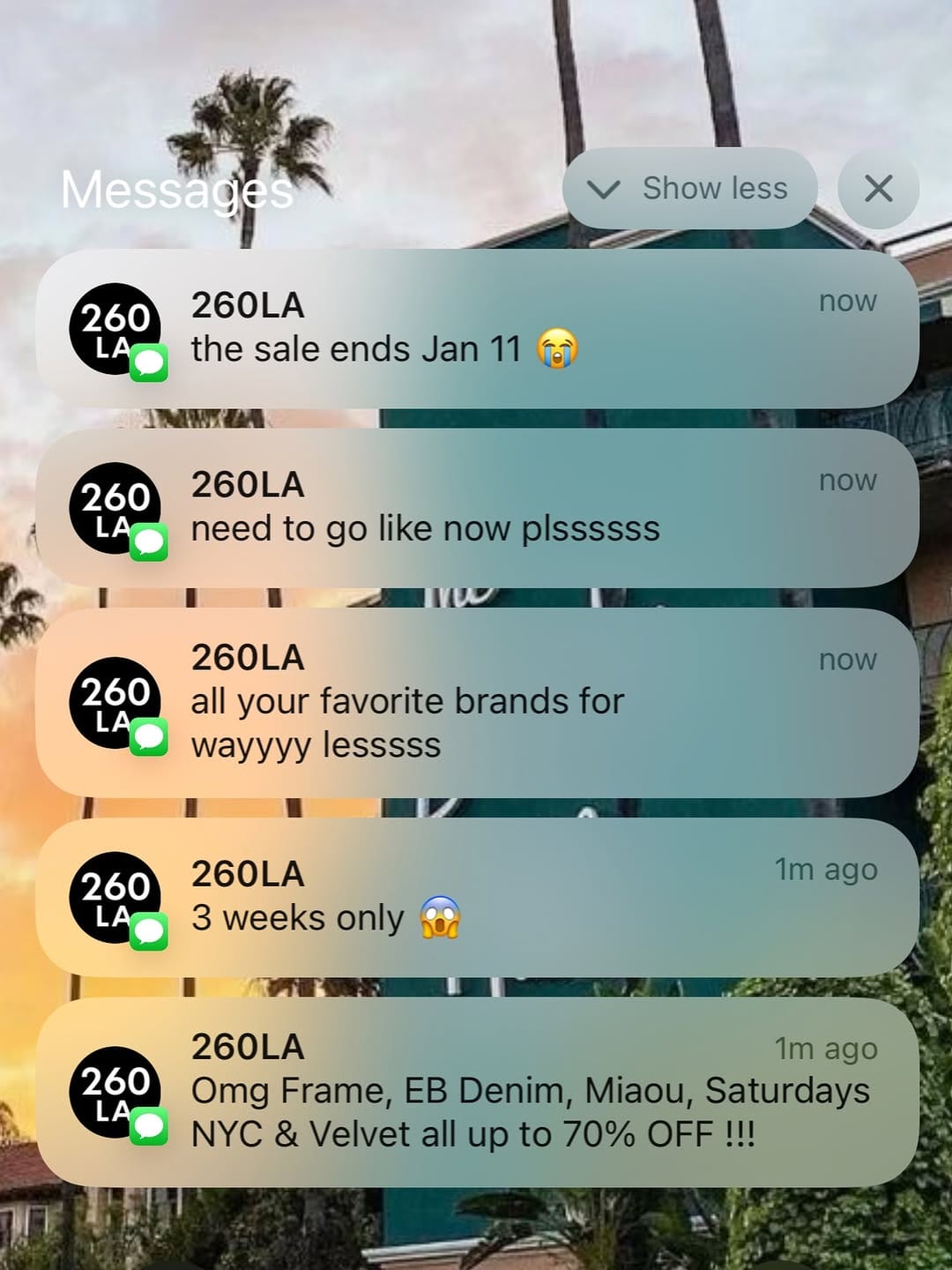 Post 7 by 260 Sample Sale LA on Instagram (image)
