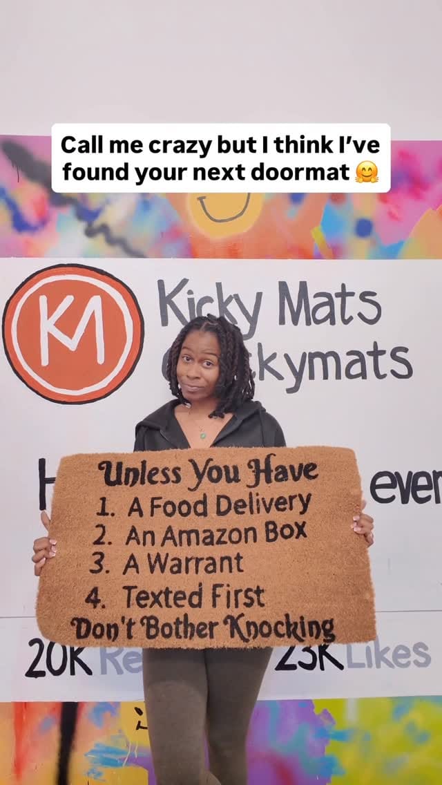 Post 5 by Custom Doormats & Doormat Paint Parties on Instagram (video)
