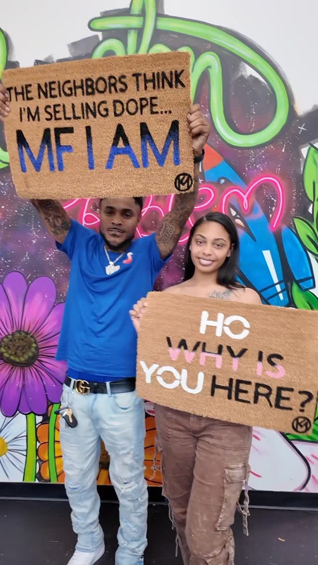 Post 7 by Custom Doormats & Doormat Paint Parties on Instagram (video)