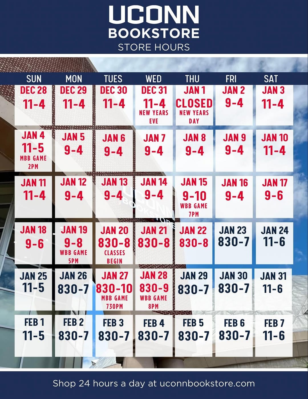 Post 4 by UConn Bookstore on Instagram (carousel)