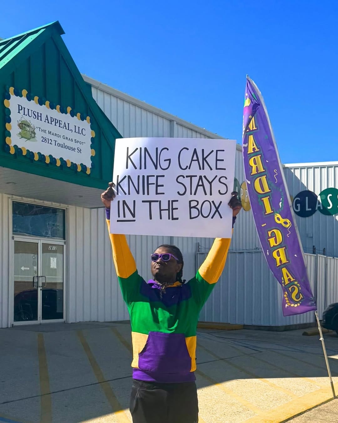 Post 7 by Plush Appeal/Mardi Gras Spot on Instagram (image)