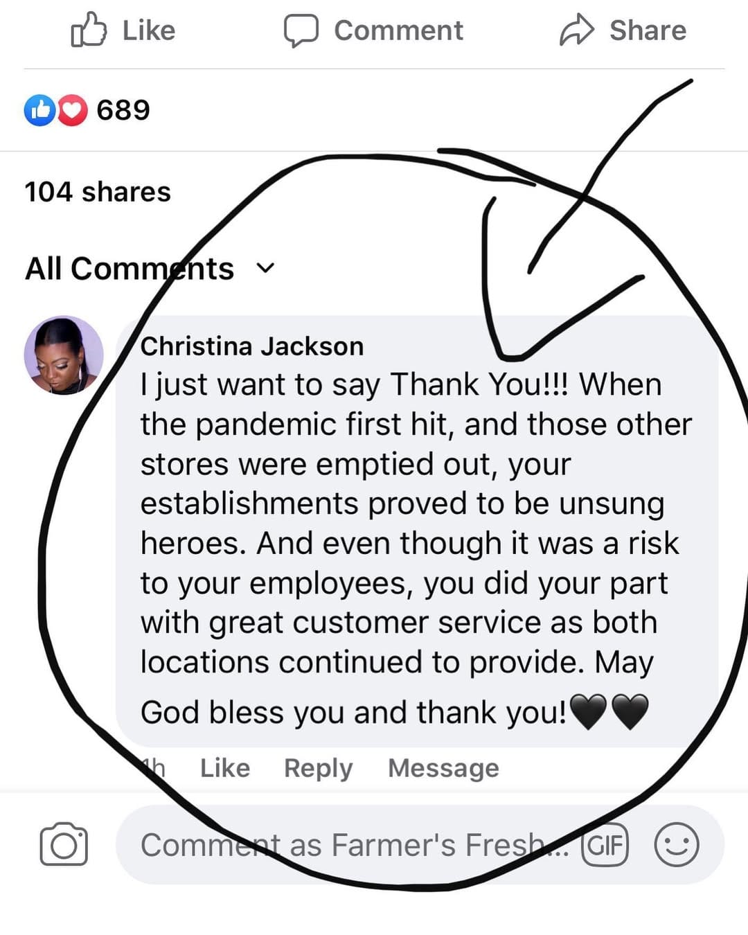 Post 7 by Farmer's Fresh Meat on Instagram (image)