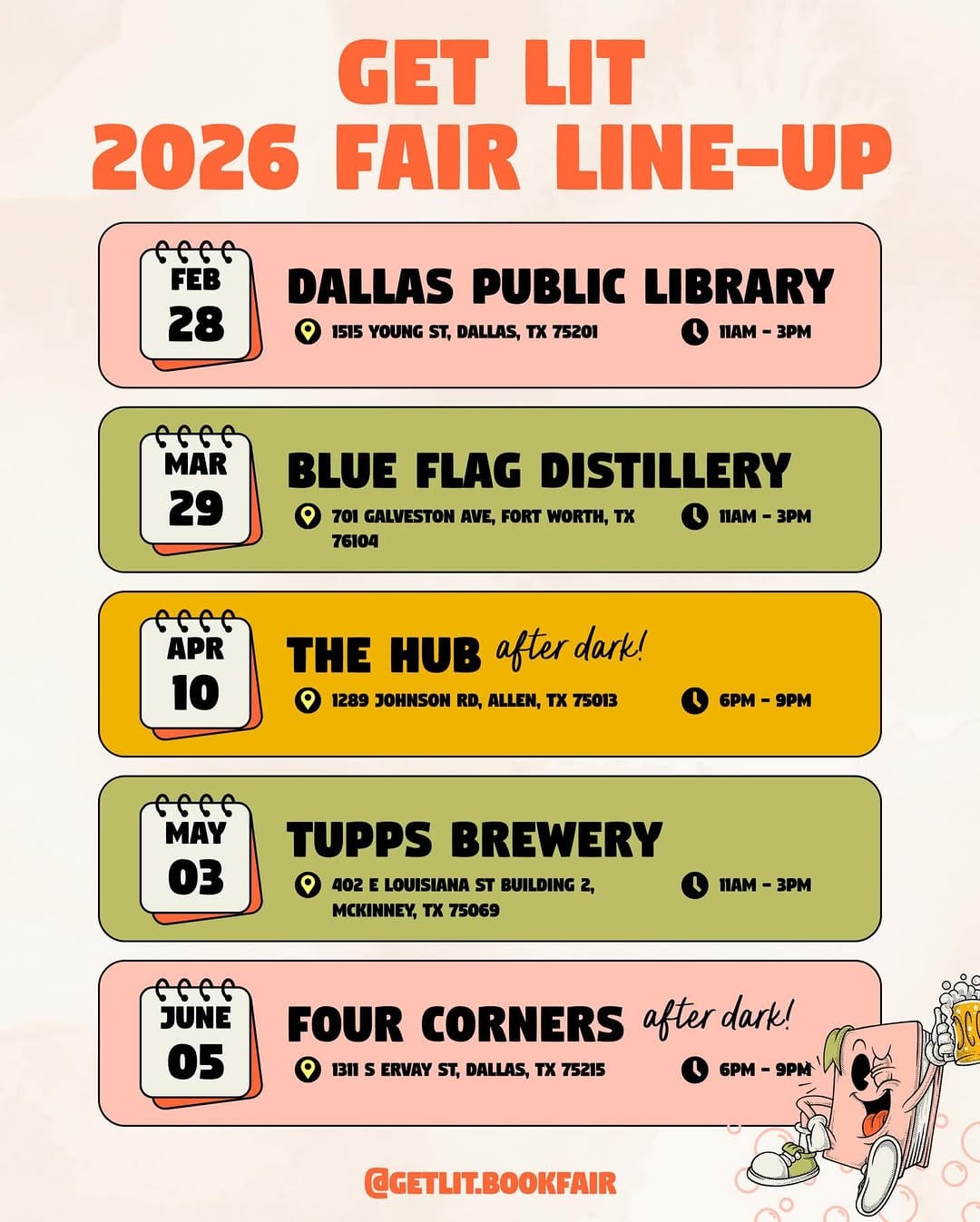 Post 1 by Get Lit: Grown-Up Book Fair on Instagram (image)