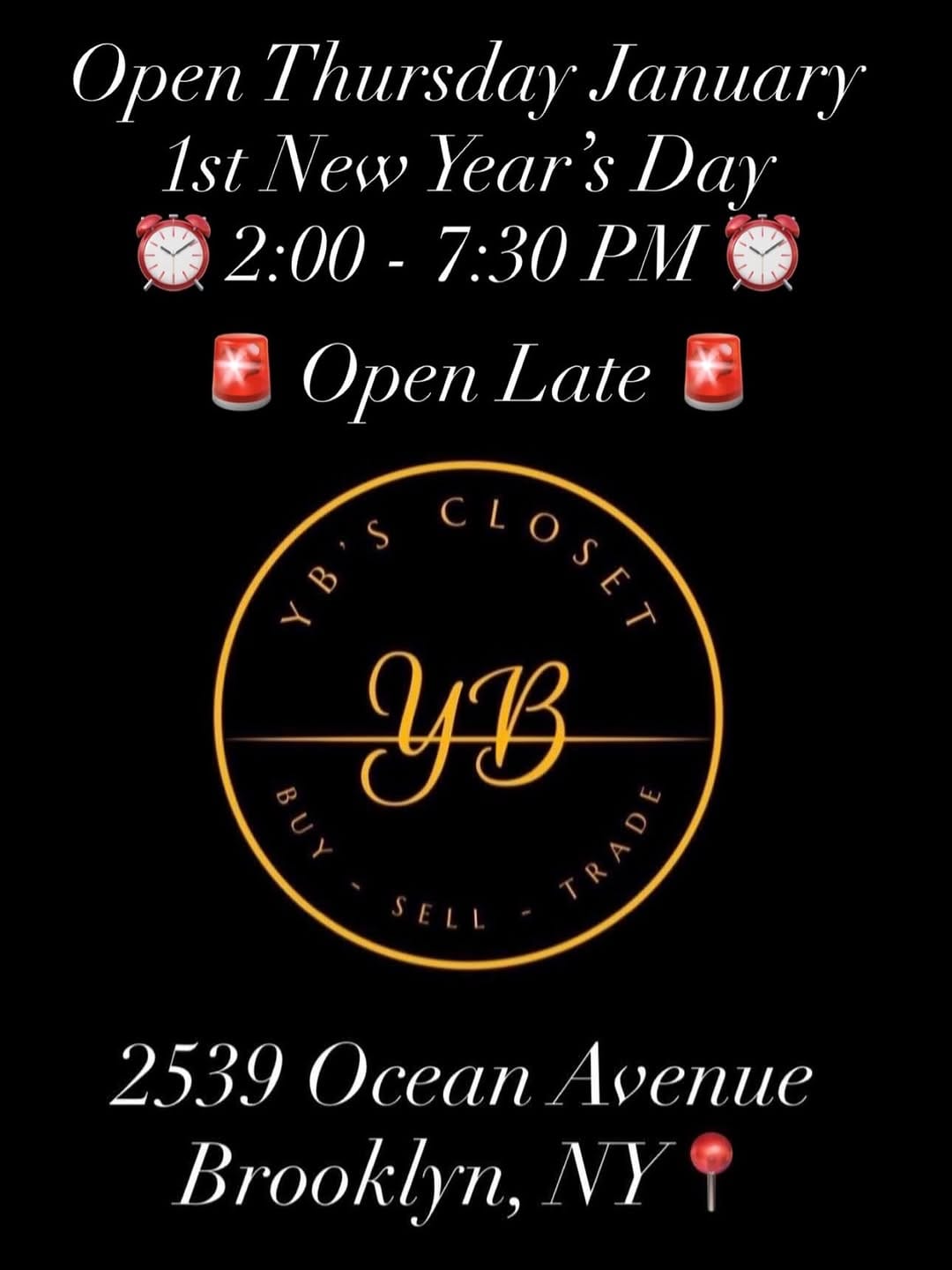 Post 2 by YB’s Closet NYC on Instagram (image)