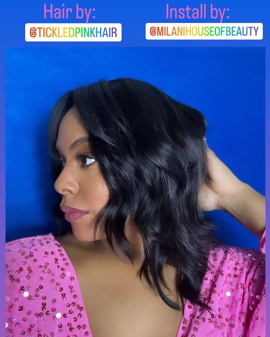 Post 7 by Tickled Pink Hair LLC. on Instagram (carousel)
