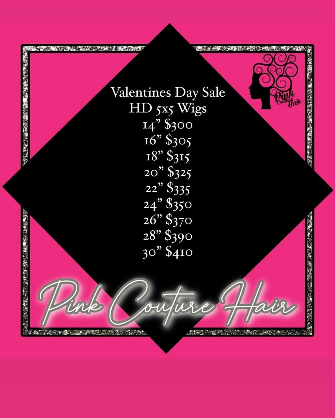 Post 1 by Pink Couture Hair Boutique on Instagram (image)
