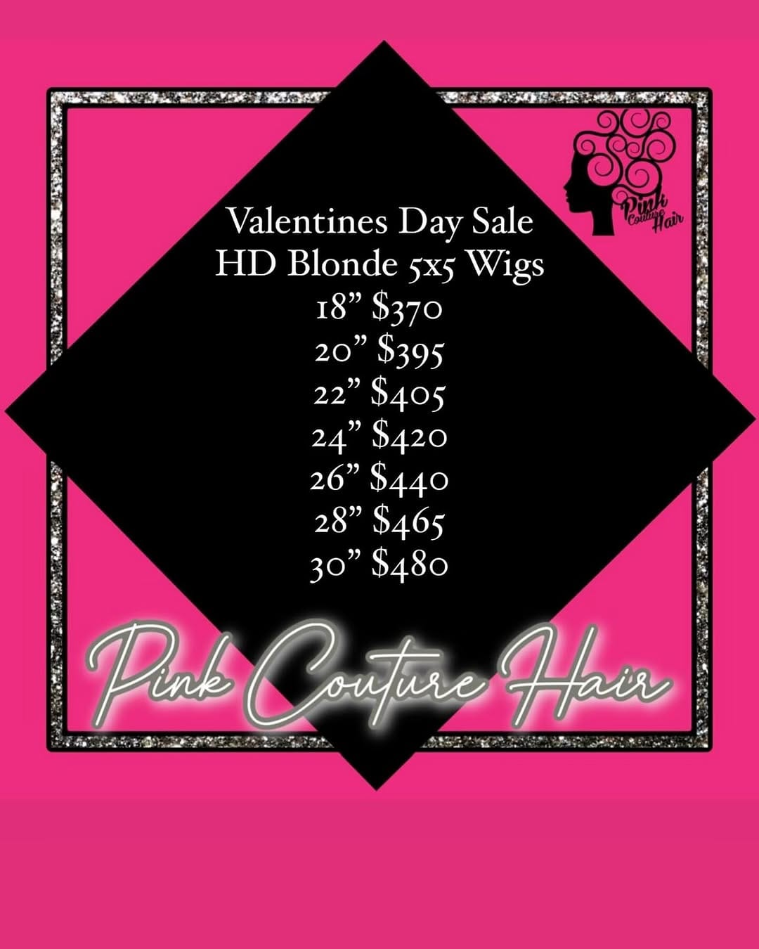 Post 3 by Pink Couture Hair Boutique on Instagram (image)
