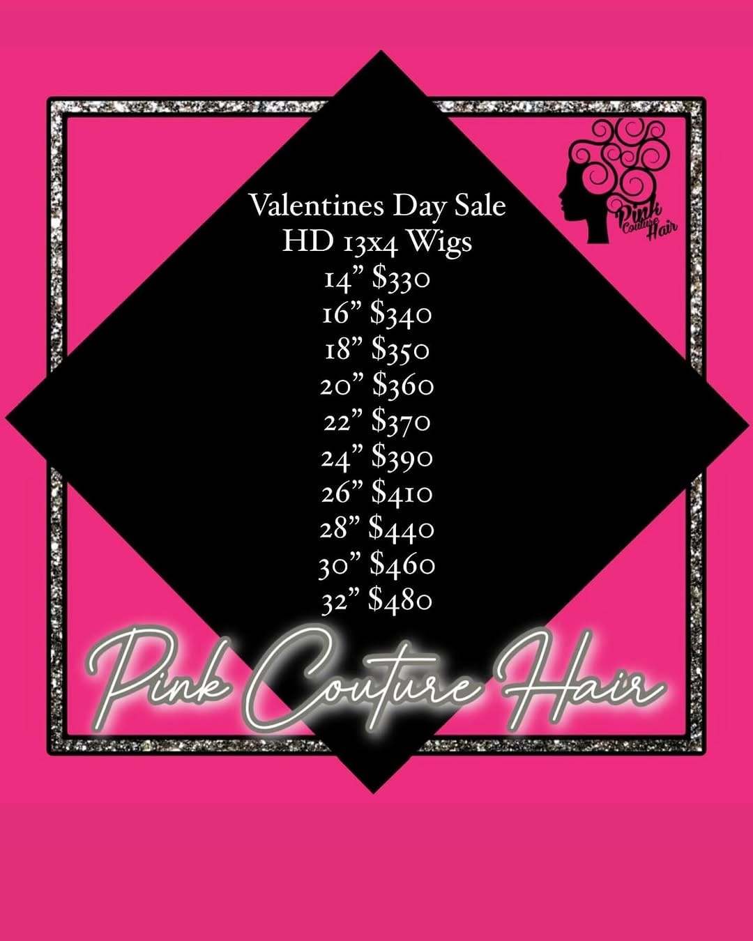 Post 2 by Pink Couture Hair Boutique on Instagram (image)