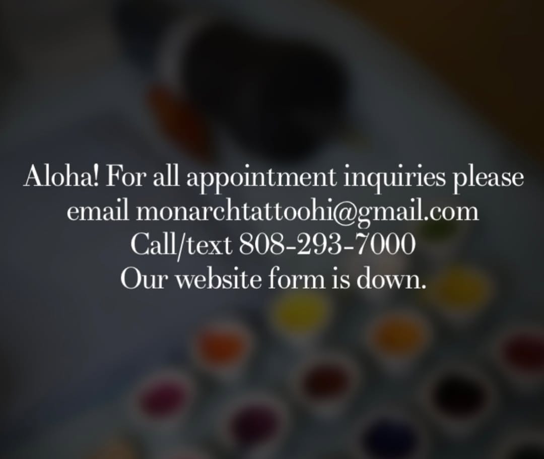 Post 8 by Monarch Tattoo Hawaii on Instagram (image)
