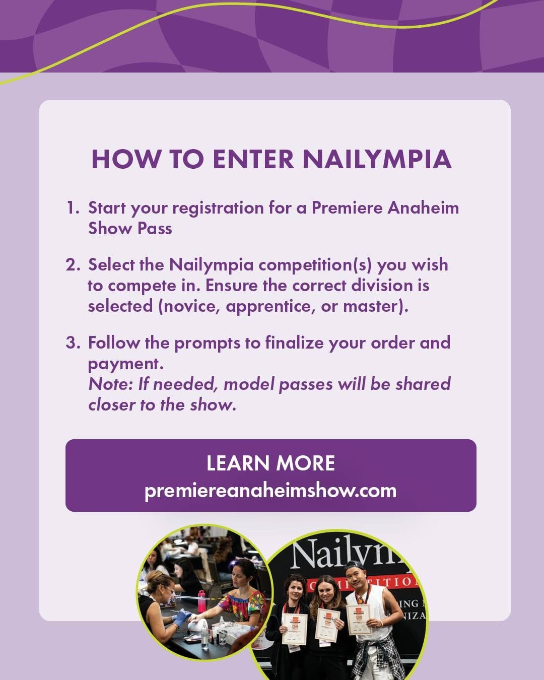 Post 6 by Nailympia Competitions on Instagram (carousel)