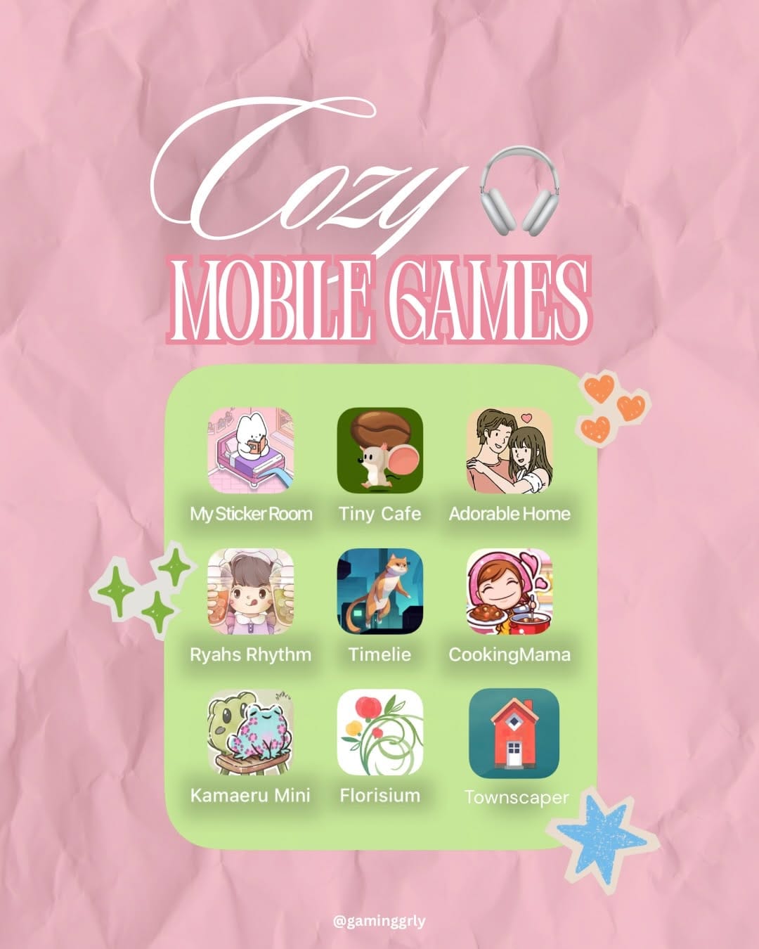 Post 8 by Kinsley | gaming + lifestyle on Instagram (carousel)