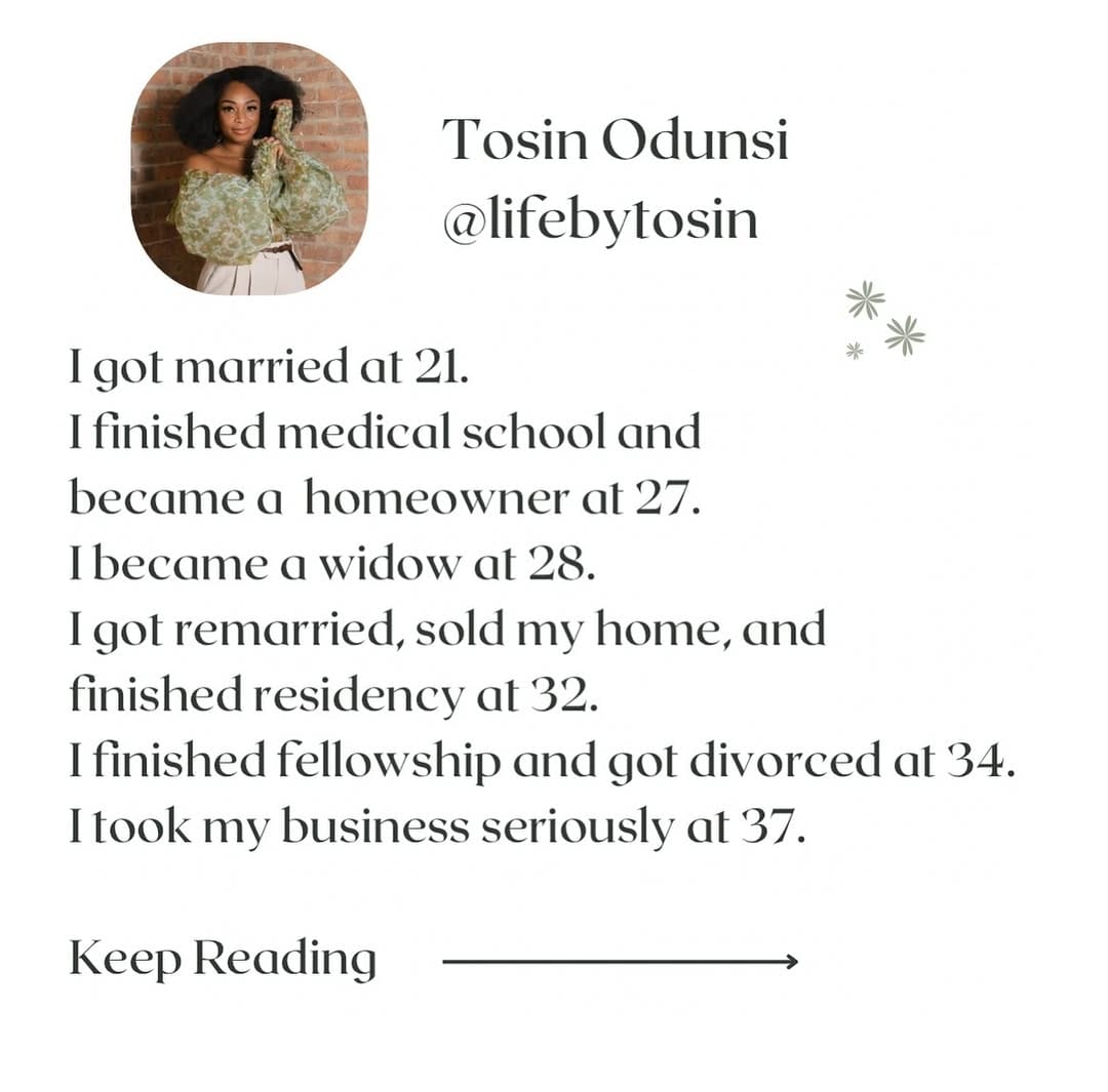 Post 9 by Tosin Odunsi | OBGYN | Keynote Speaker on Instagram (carousel)
