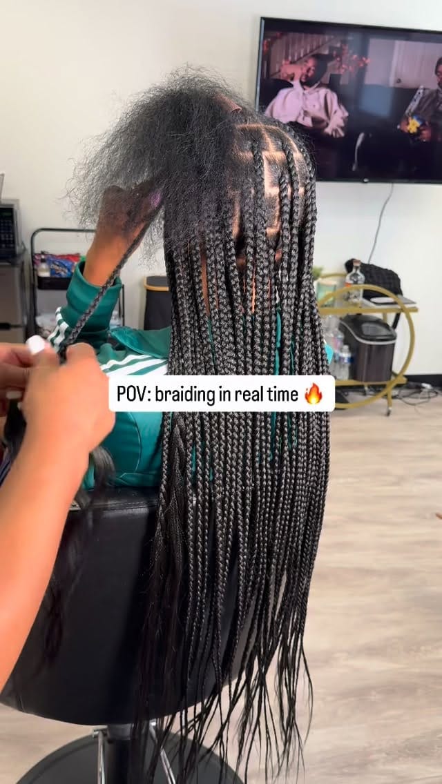 Post 1 by Houston Braider & Hair Stylist on Instagram (video)