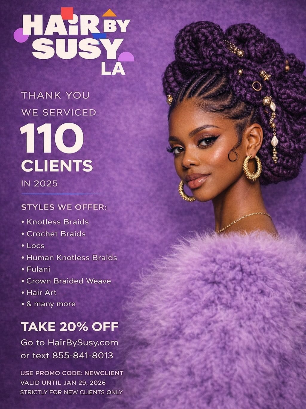 Post 9 by HairbysusyLA on Instagram (carousel)