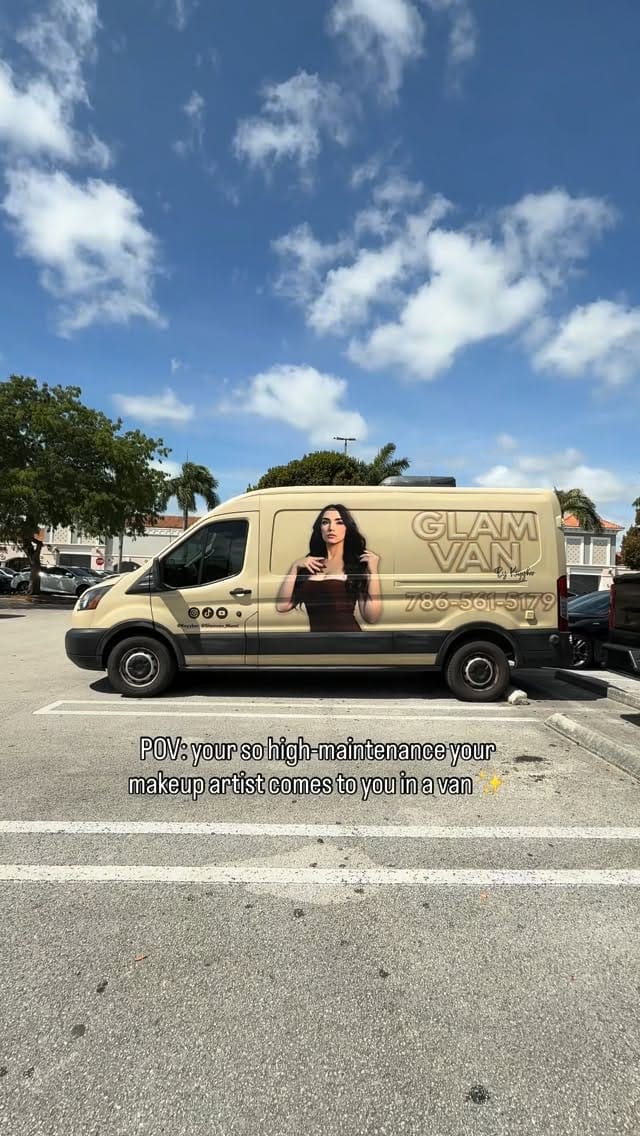 Post 5 by Glam Van Miami on Instagram (video)