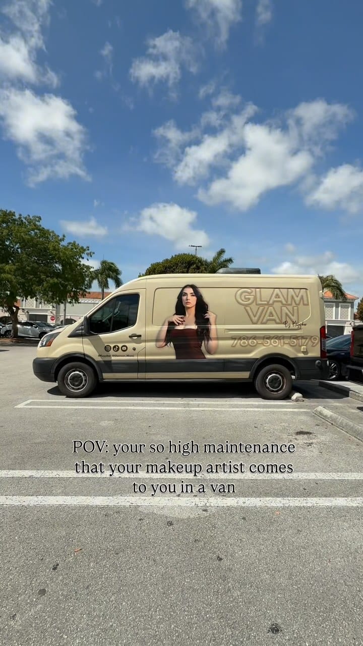 Post 9 by Glam Van Miami on Instagram (video)