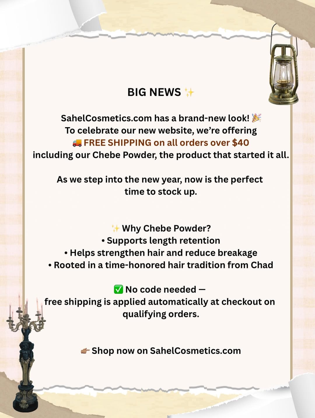 Post 5 by Sahel Cosmetics on Instagram (image)