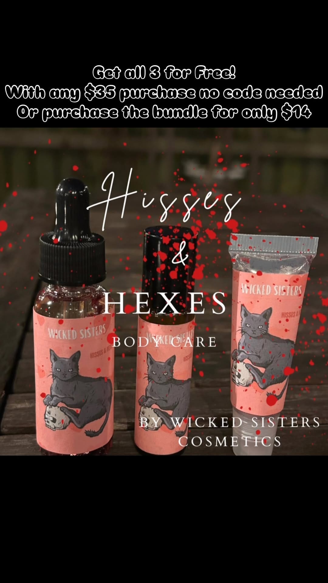 Post 6 by Wicked Sisters Cosmetics™ on Instagram (video)