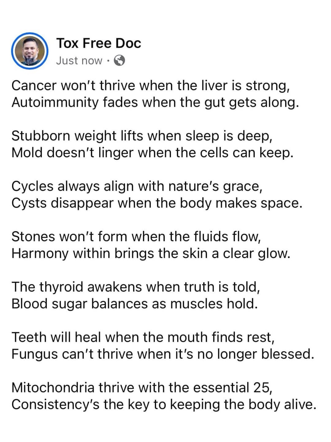 Post 6 by Dr. Ian Hosein, PhD, HHP on Instagram (image)