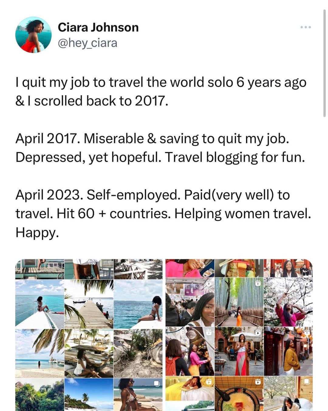Post 9 by Ciara | Solo Travel Queen👸🏾 on Instagram (carousel)