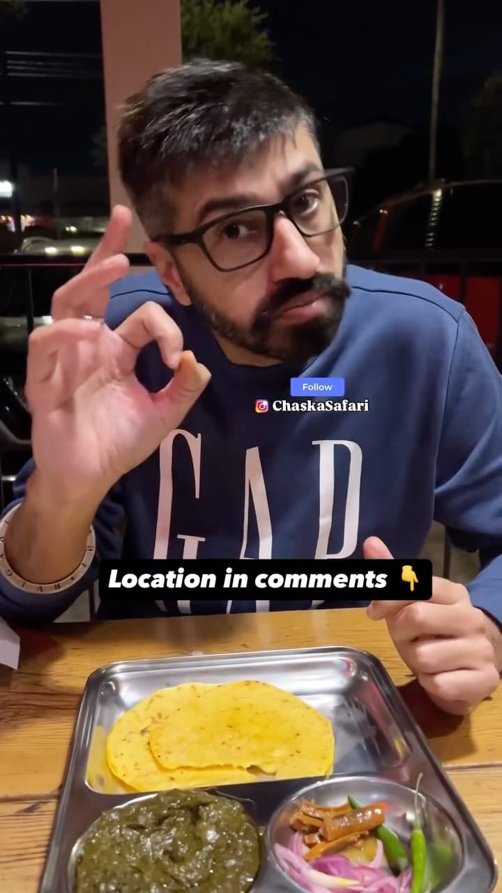 Post 8 by ChaskaSafari | Journey for Taste 🇺🇸🇮🇳 on Instagram (video)