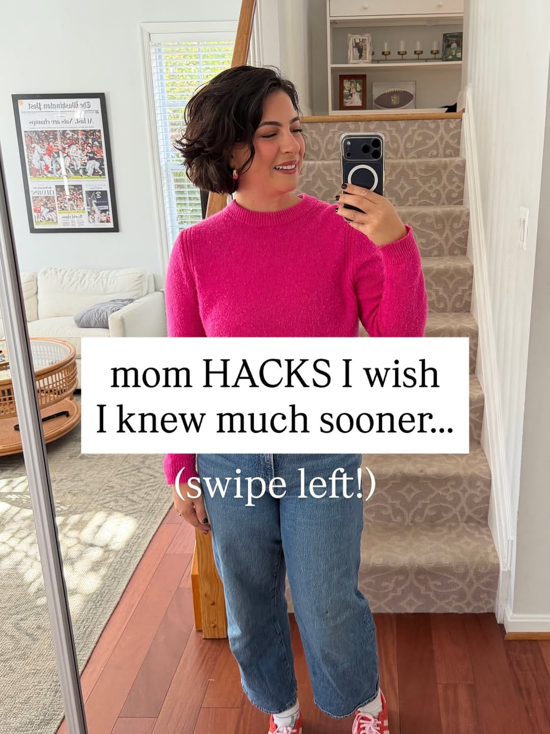 Post 9 by Claire Ashley | Women Over 30 | Mom Hacks | Save Time on Instagram (carousel)