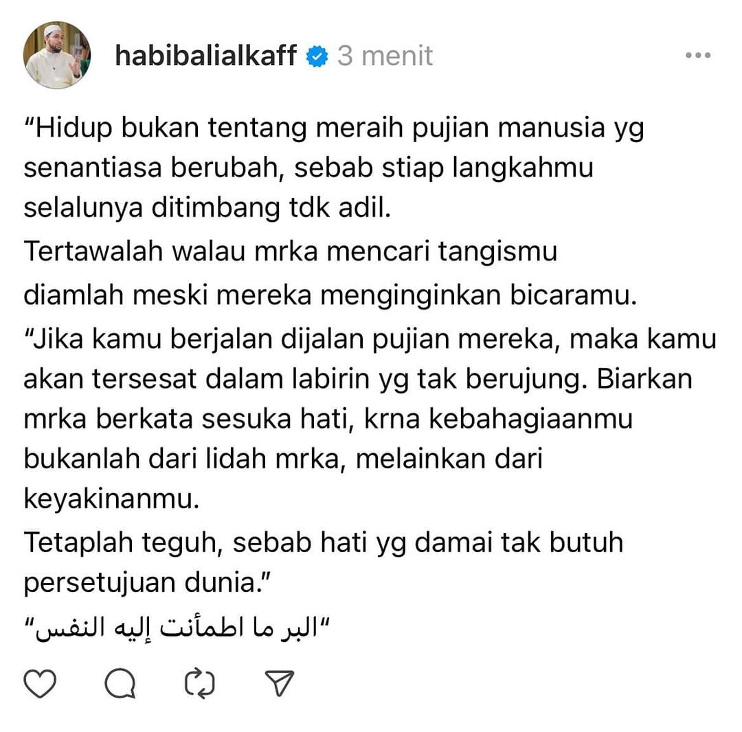 Post 9 by Habib Ali Zaenal Abidin Alkaff | (official) on Instagram (image)