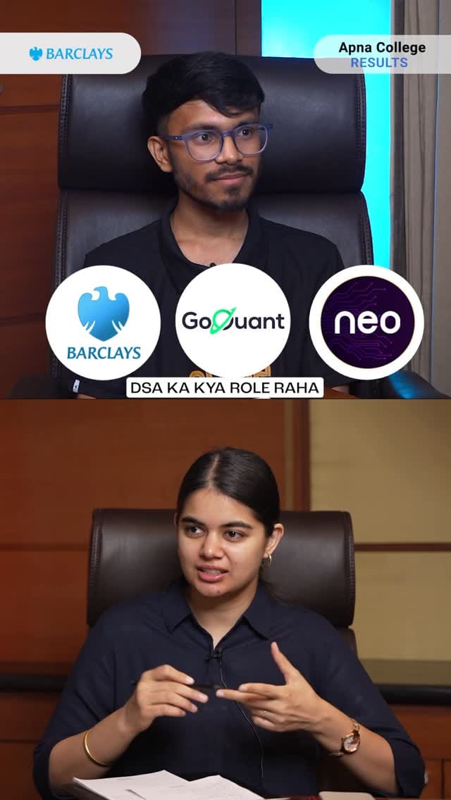 Post 6 by Apna College on Instagram (video)