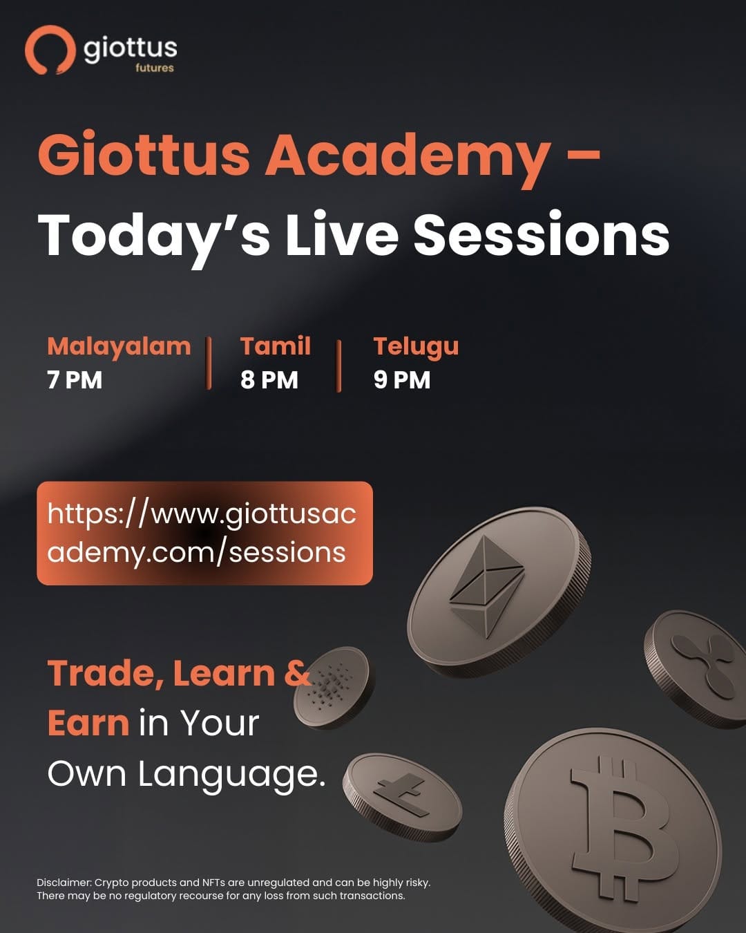 Post 3 by Giottus Crypto Platform on Instagram (image)