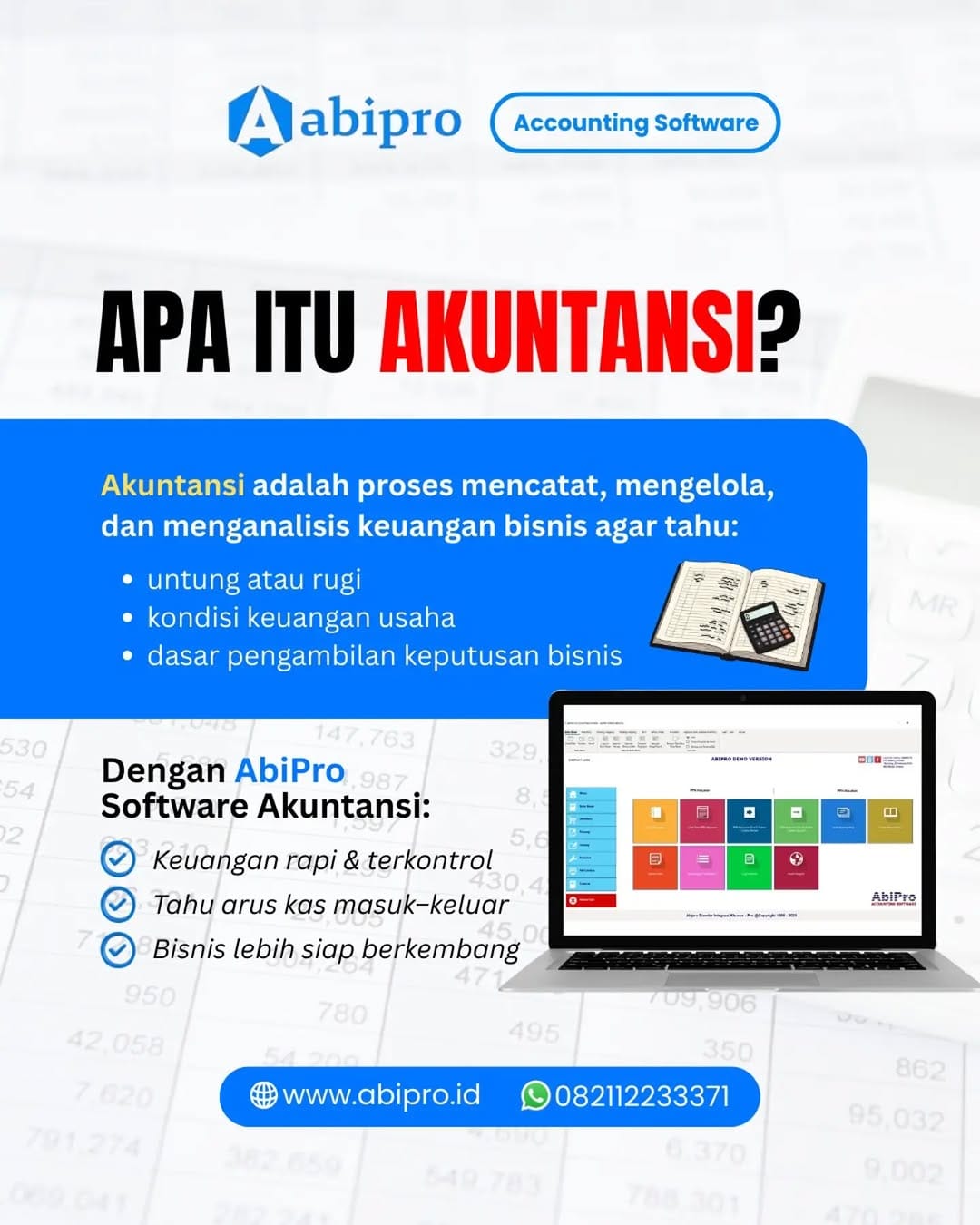 Post 1 by AbiPro | Software Akuntansi Indonesia on Instagram (image)