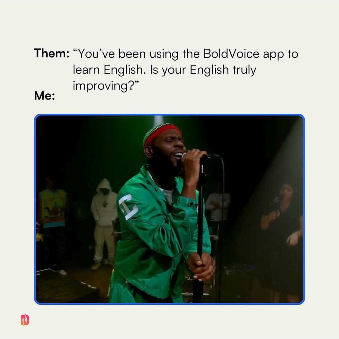 Post 1 by BoldVoice on Instagram (video)