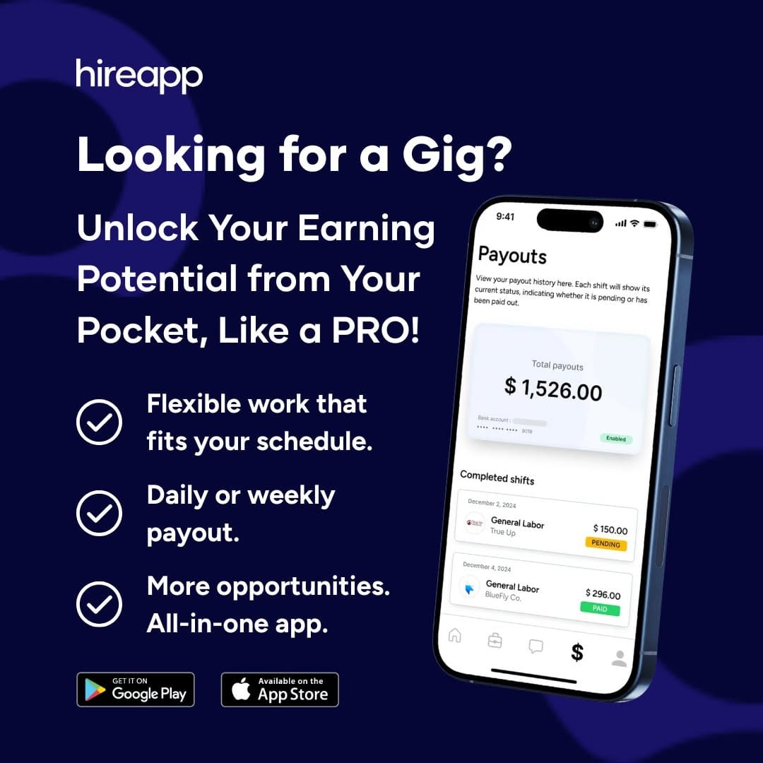 Post 4 by HireApp on Instagram (image)
