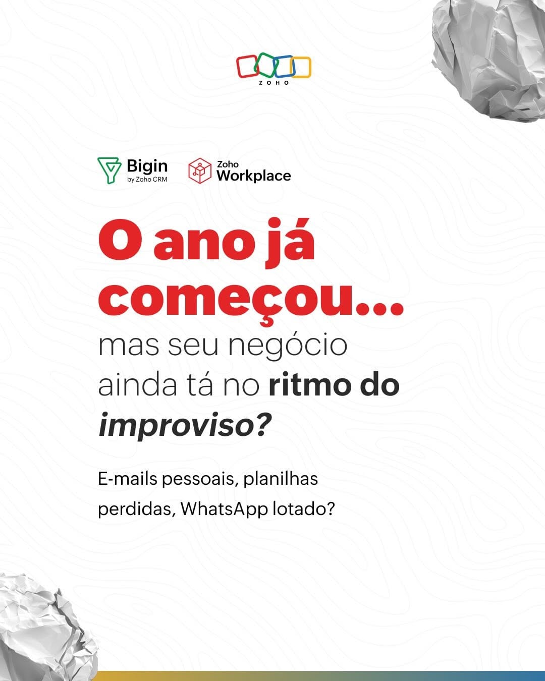 Post 6 by Zoho | Empresa de tecnologia on Instagram (carousel)