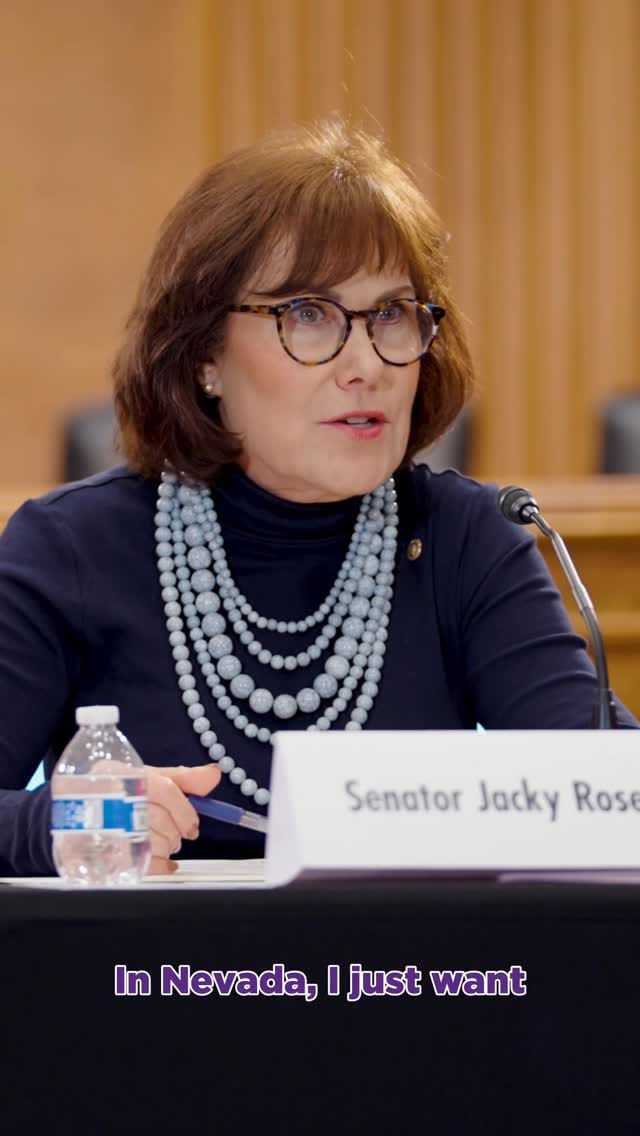 Post 8 by Senator Jacky Rosen on Instagram (video)