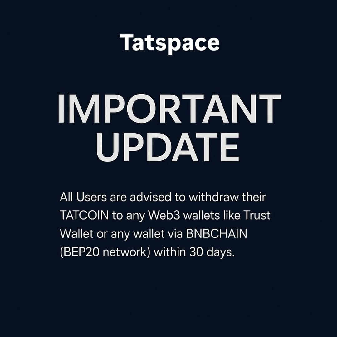 Post 1 by TATCOIN on Instagram (image)