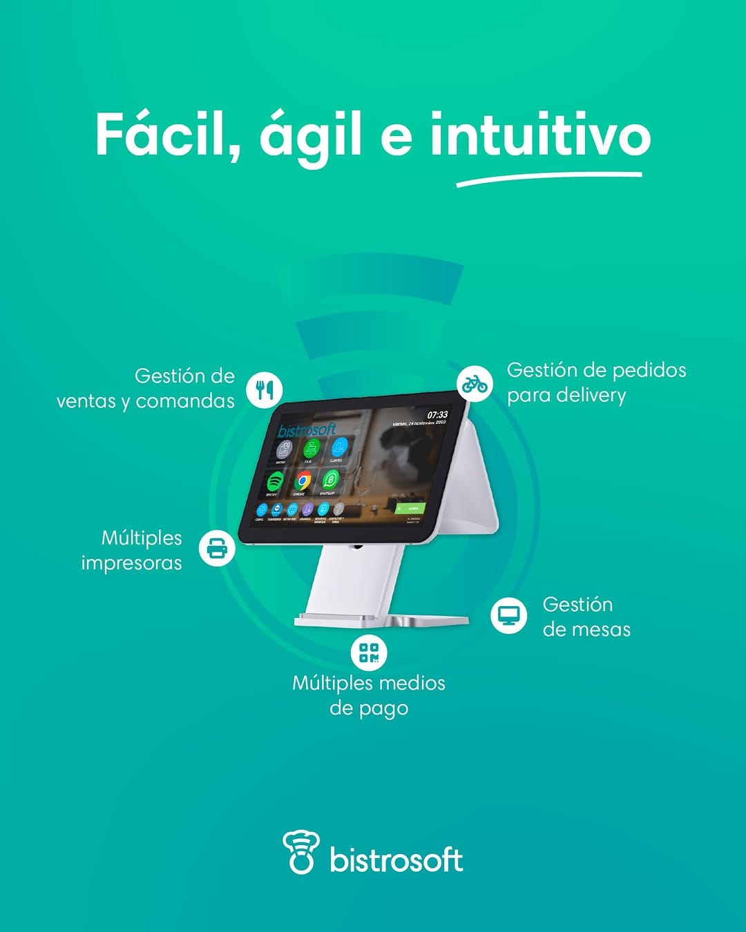 Post 9 by Bistrosoft | Software gastronómico on Instagram (image)