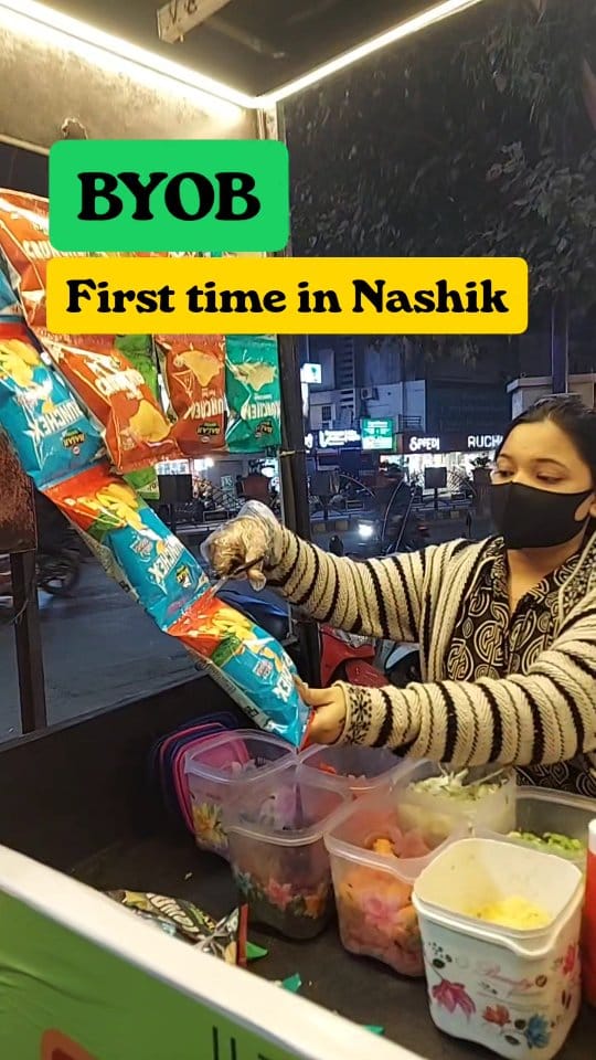 Post 3 by Nashik Food Blogger on Instagram (video)